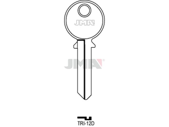 TRI-12D Cilindričan ključ (Silca TL8 / Errebi TR8R) 13954