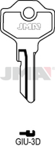 JMA GIU-3D Cilindričan ključ (Silca GS13 / Errebi GU8)