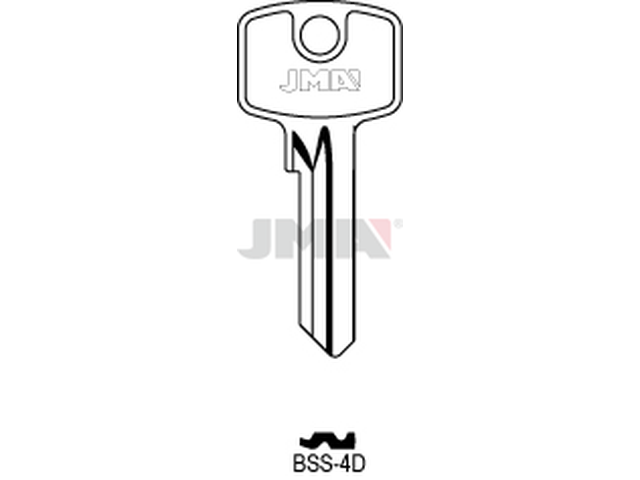 BSS-4D Cilindričan ključ (Silca BS3 / Errebi BN5PD) 12640