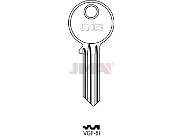 VGF-5I Cilindričan ključ (Silca VL2R / Errebi VG5S) 14042