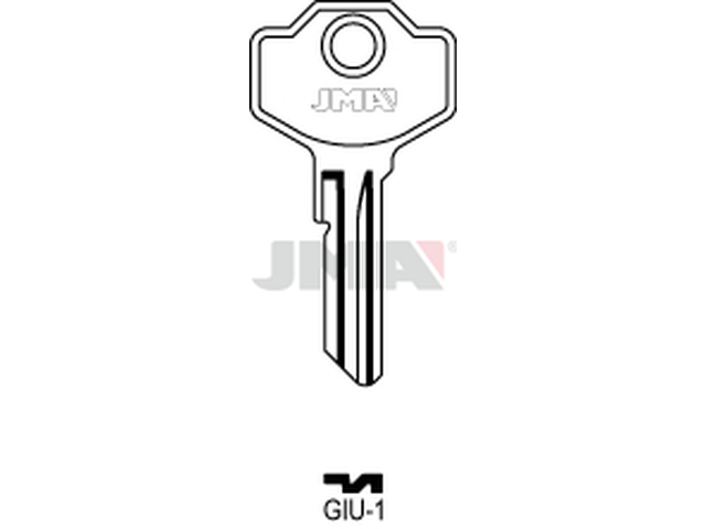 GIU-1 Cilindričan ključ (Silca SM1, IBF1R / Errebi GU1, IBF1R) 13118