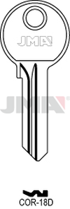 JMA COR-18D Cilindričan ključ (Silca CB31 / Errebi CO15)
