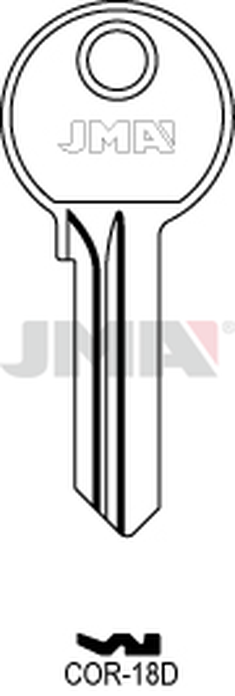 JMA COR-18D Cilindričan ključ (Silca CB31 / Errebi CO15)