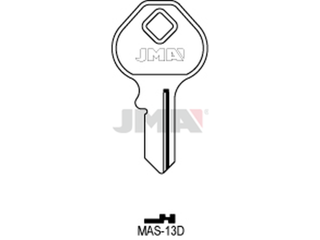 MAS-13D Cilindričan ključ (Silca MS10 / Errebi M15) 13418