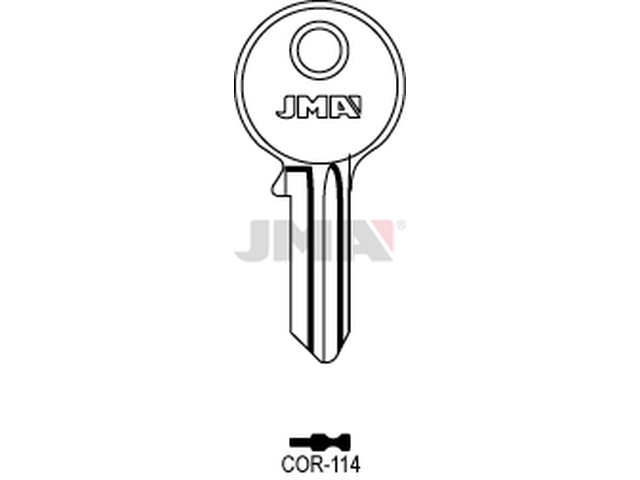 COR-114 Cilindričan ključ (Silca CB83 / Erreb CO38i) 12755