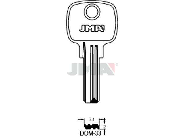DOM-33 Specijalan ključ (Silca DM55 / Errebi DM76) 12874
