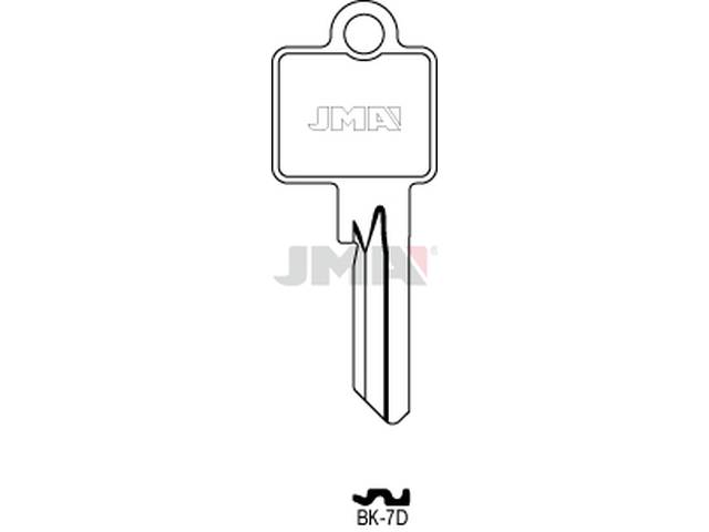 BK-7D Cilindričan ključ (Silca BK15 / Errebi KSC5DN) 12602