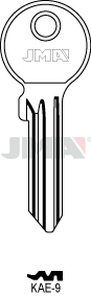 JMA KAE-9 Cilindričan ključ (Silca KLE6RX / Errebi KAL9R)