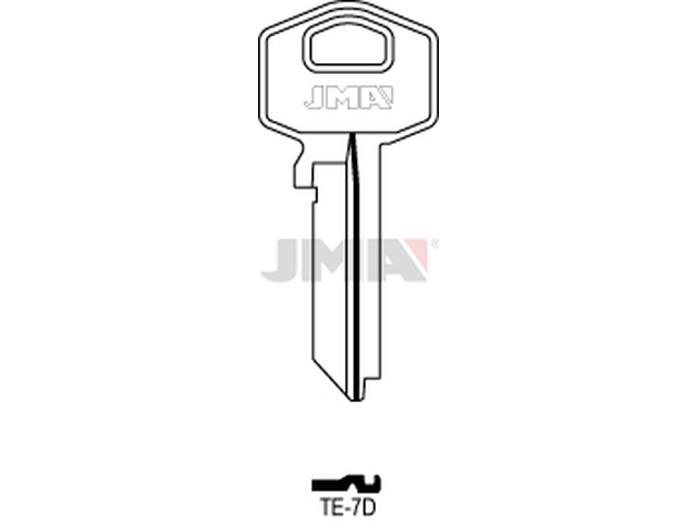 TE-7D Cilindričan ključ (Silca TE3 / Errebi TS8) 13745