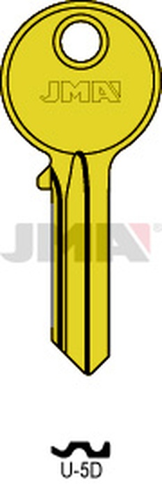 JMA U-5D ORO Cilindričan ključ (Silca UL050 / Errebi U5D, UC5D)