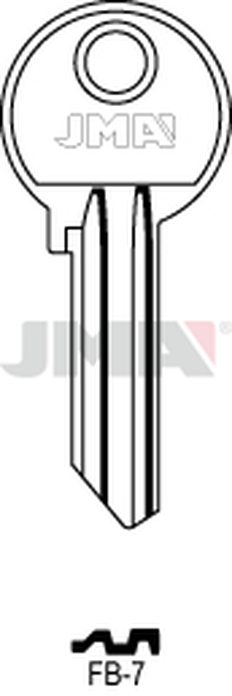 JMA FB-7 Cilindričan ključ (Silca FB14R / Errebi F28R)