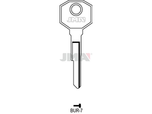 BUR-7 Cilindričan ključ (Silca BUR5 / Errebi BG12) 12668
