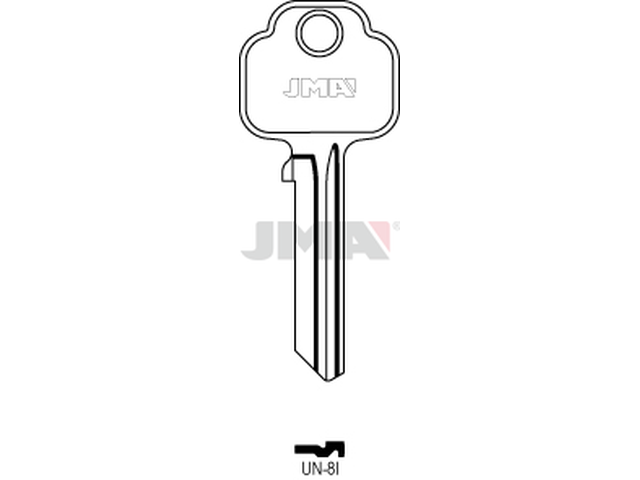 UN-8I Cilindričan ključ (Silca UNI32R / Errebi UN25S) 14016