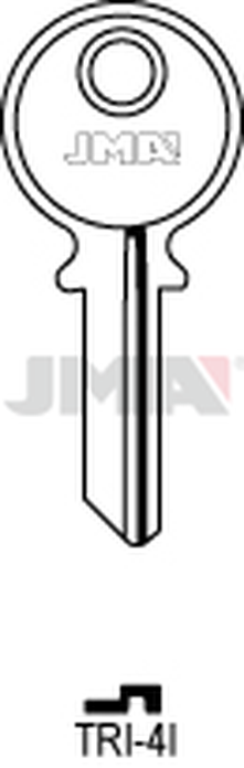 JMA TRI-4I Cilindričan ključ (Silca TL10R / Errebi TR10)
