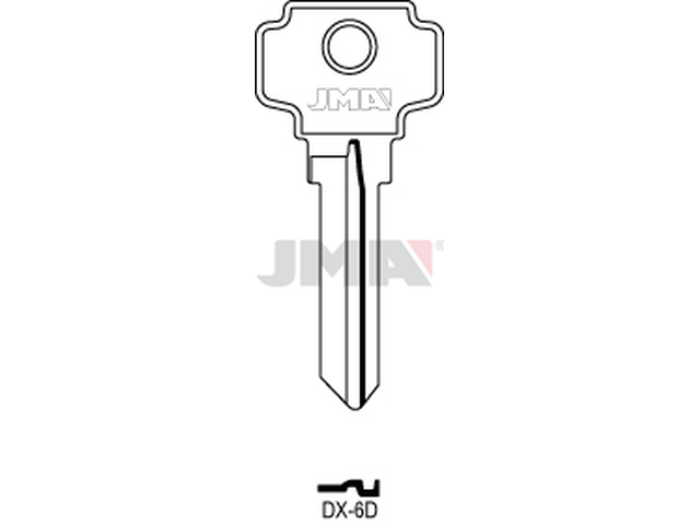 DX-6D Cilindričan ključ (Silca DX3 / Errebi D7D) 14876