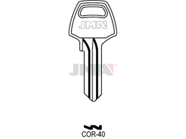 COR-40 Cilindričan ključ (Silca CB3 / Errebi CO5PD) 12775
