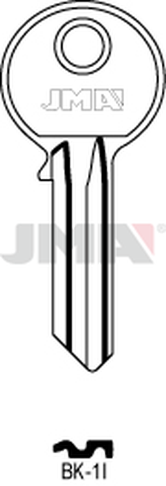 JMA BK-1I Cilindričan ključ (Silca BK1R / Errebi KSC5S)