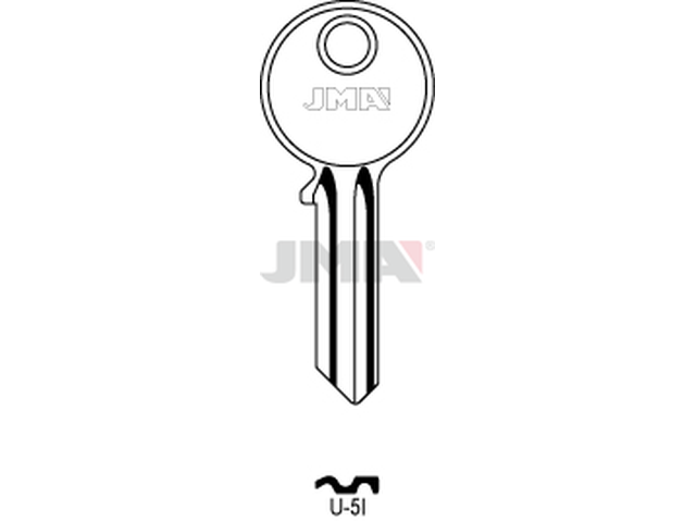 U-5I Cilindričan ključ (Silca UL051 / Errebi U5S) 14003