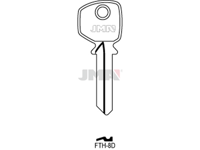 FTH-8D Cilindričan ključ (Silca FH9R / Errebi FT9R) 13096