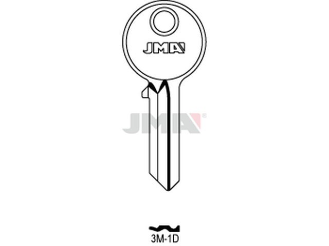 3M-1D Cilindričan ključ (Silca TRM2 / Errebi TRM1) 12434