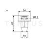 MINI. CIRCUIT BREAKER POS 090200 Lockout blokator 16548