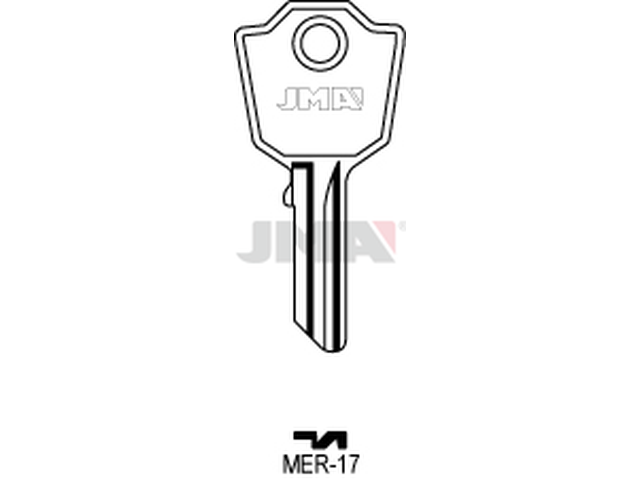 MER-17 Cilindričan ključ (Silca MER4 / Errebi MRP5) 13478