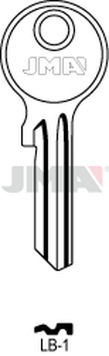 JMA LB-1 Cilindričan ključ (Silca LOB1R / Errebi LOB1R)