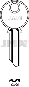 JMA ZE-5I Cilindričan ključ (Silca ZE1R / Errebi ZE5S)