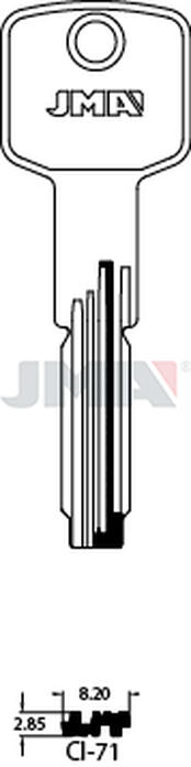 JMA CI-71 Specijalni ključ (Errebi C25L, C74*/ Silca CS186)