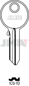 JMA ICS-1D Cilindričan ključ (Silca ICS2 / Errebi ICS4D)