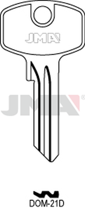 JMA DOM-21D Cilindričan ključ (Silca DM119 / Errebi DM5RN)