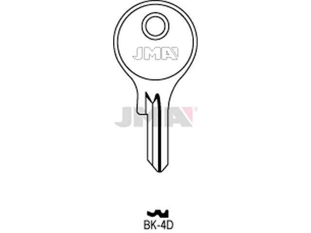 BK-4D Cilindričan ključ (Silca BK4 / Errebi KS3X) 12597