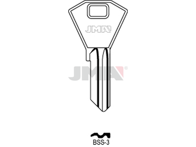 BSS-3 Cilindričan ključ (Silca BS6R / Errebi BN9R) 12639