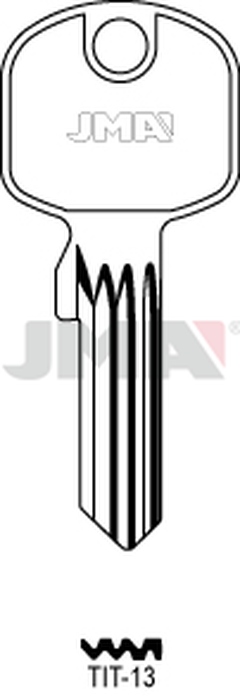 JMA TIT-13 Cilindričan ključ (Silca TN19R / Errebi TT23R)