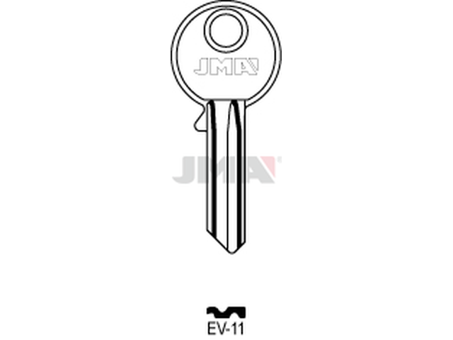 EV-11 Cilindričan ključ (Silca EV8R / Errebi EV5PS) 14789