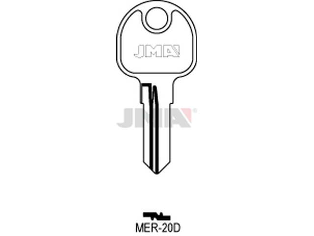 MER-20D Cilindričan ključ (Silca MER34R / Errebi MR30R) 13482