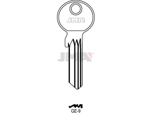 GE-9 Cilindričan ključ (Silca GE7RX, GE7R / Errebi GG8) 13111