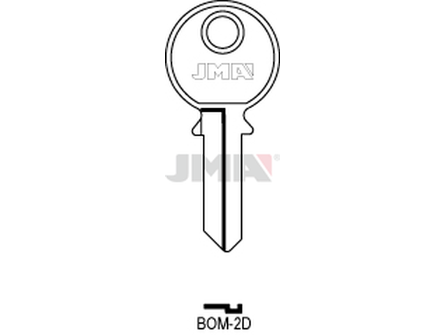 BOM-2D Cilindričan ključ (Silca BO2 / Errebi BOM1) 12620