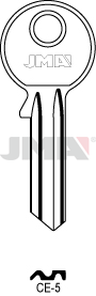 JMA CE-5 Cilindričan ključ (Silca CE2R / Errebi CE5S)