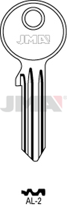 JMA AL-2 Cilindričan ključ (Silca ASEC1 / Errebi ALD3R)