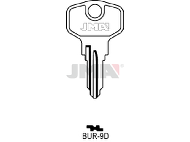 BUR-9D Cilindričan ključ (SilcaBUR24R, BUR54R  / Errebi BG23R) 12669