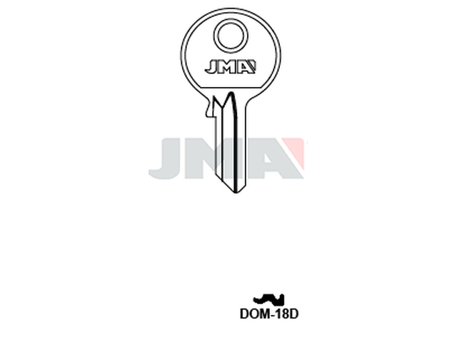 DOM-18D Cilindričan ključ (Silca DM11 / Errebi DM13) 18370