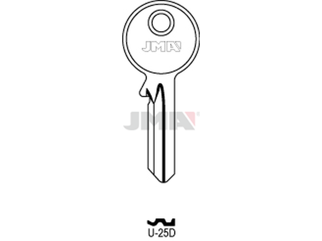 U-25D Cilindričan ključ (Silca UL058/Errebi U5PD) 20138