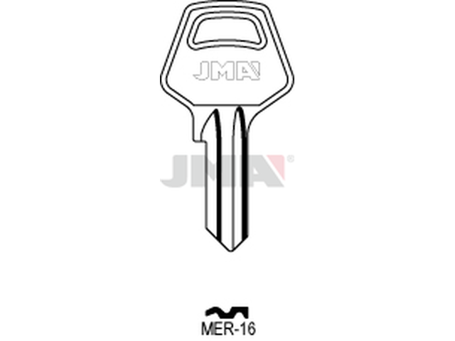 MER-16 Cilindričan ključ (Silca MER1R / Errebi MR4S) 13476