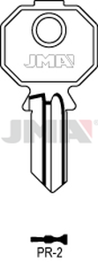 JMA PR-2 Cilindričan ključ (Silca PF5S / Errebi PS3M)