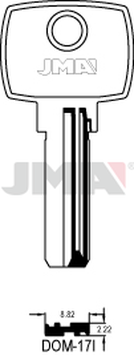 JMA DOM-17I Specijalan ključ (Silca DM64, DM122 / Errebi DM38, DM38L)