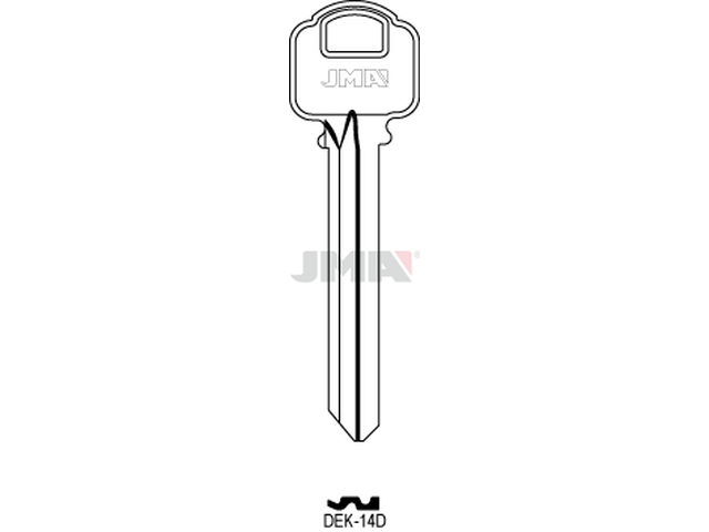 DEK-14D Cilindričan ključ (Silca MAU4) 12832