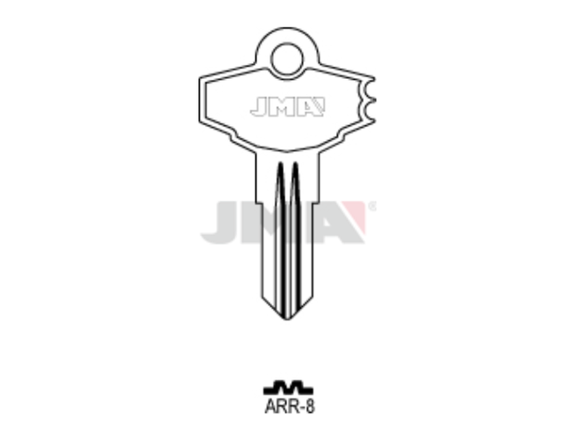 ARR-8 Cilindričan ključ (Silca AW4 / Errebi AW4) 16508