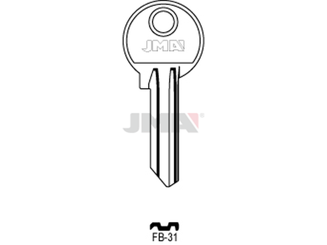 FB-31 Cilindričan ključ (Silca FB8R) 13007