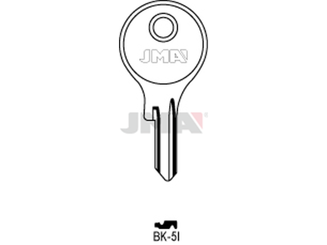BK-5I Cilindričan ključ (Silca BK8R) 12599